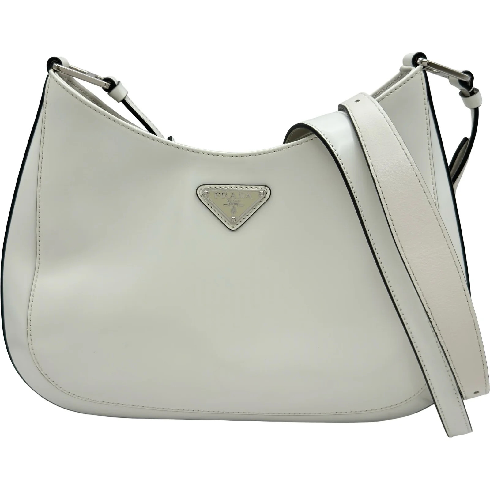 PRADA Cleo Shoulder Bag White Shoulder Bag #OKB8355