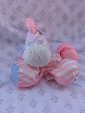 Vtg Fisher Price Sleepytime Puffalump Pink Stripe Stars Zebra Pony Plush 1985