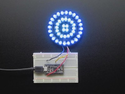 NeoPixel Triple-Ring Board mit 44 LEDs, Durchsteckmontage, LED-Platine, 5V