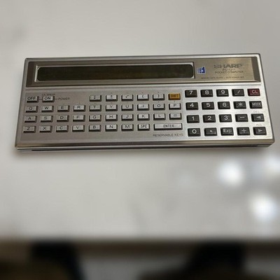 SHARP PC-1211 Pocket Computer Vintage Calculator Portable Device Junk