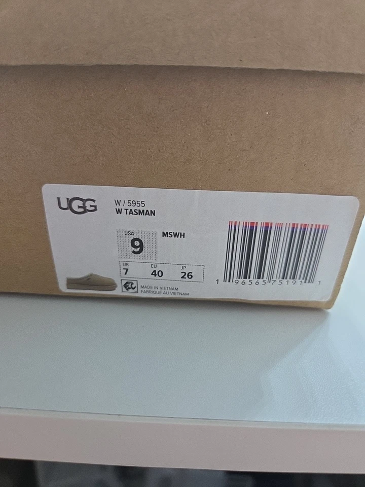 Zapatilla mula UGG Tasman para mujer, talla 9 - tostada - excelente estado - caja incluida Foto 2 de 4