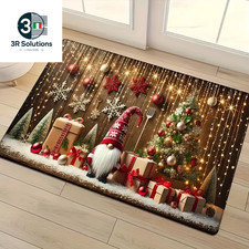 Christmas Doormat Gnome Snowman Entrance Doormat Non-slip Decoration
