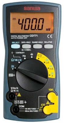 Sanwa Electric CD771-P Digital Multimeter 4000 Count Backlight New Blister Pack
