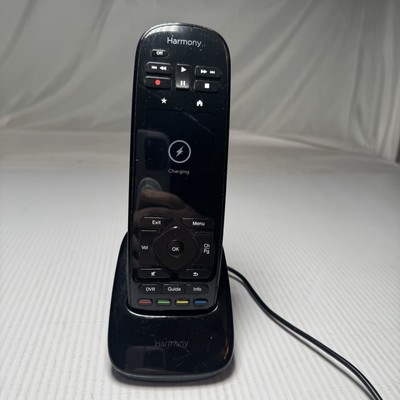 2 Logitech Harmony N-R0007 & 6 Black Wireless 2.4  LCD Screen Universal Remotes
