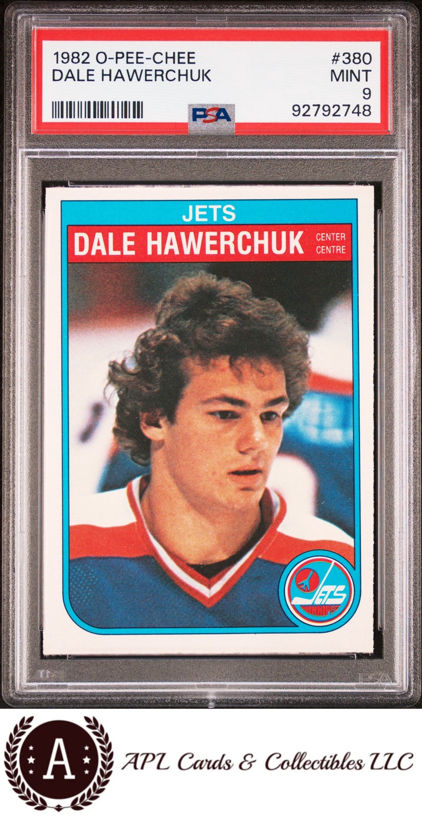 1982 O-Pee-Chee #380 Dale Hawerchuk PSA 9