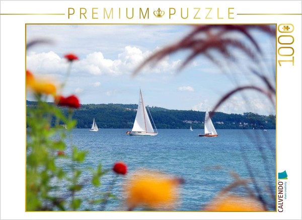 Calvendo Puzzle Sailboats On Lake Constance | 1000 Pieces, Finished Size 25.2 ×-image