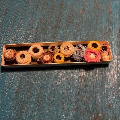 Vintage Tatting Crochet Thread Lot of 12 Various Colours Colors DMC Star