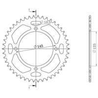 Zahnrad Aluminium P520 - Z39 (DIS.13505) Yamaha 550 XT 82/83