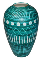 NUEVO EN CAJA Jarrón Alto Cónico Aerin Calinda Deco Rimini Verde Hecho en Italia