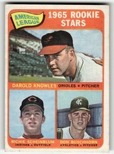 1965 Topps AL Rookie Stars Darold Knowles RC #577 SP HIGHER GRADE NO CREASES!