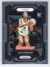 Jaelyn Brown - 2024 Prizm Monopoly WNBA - Base #15 - Rookie - Dallas Wings