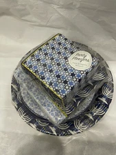 Hanukkah Paper Plates & Napkins Set Dinner, Salad, Dessert Plates Blue White New