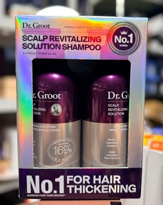 Dr. Groot Scalp Revitalizing Shampoo 2 Pack 23.6 fl oz Each   Hair Thickening