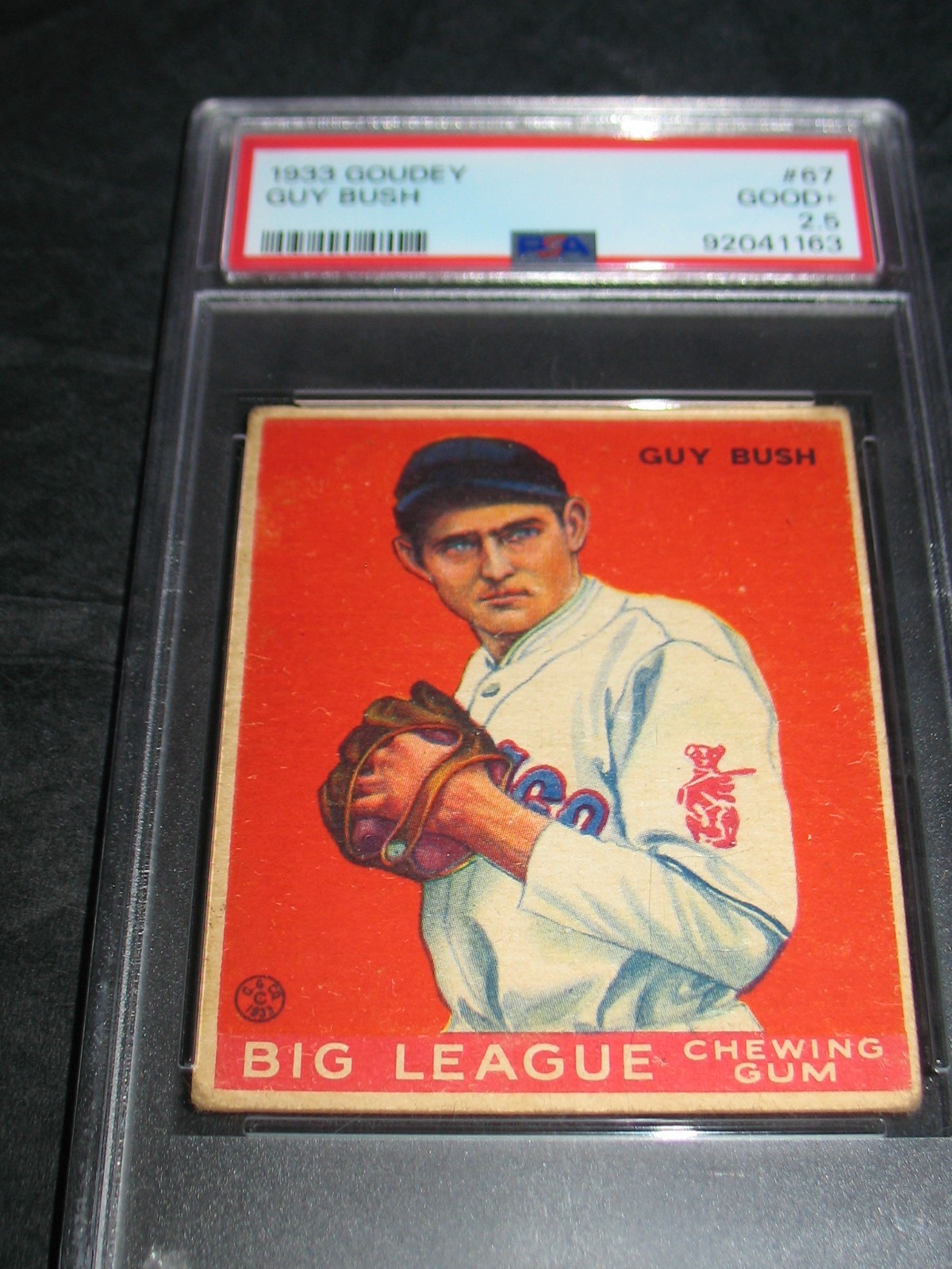 1933 Goudey #67 Guy Bush Chicago Cubs PSA 2.5 Good++