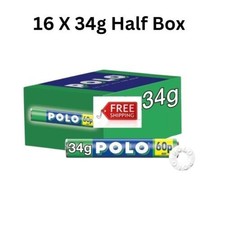 Polo Spearmint Mint Tube 16 X 34g/Half box/Free Delivery/Grab-&-Go Mints
