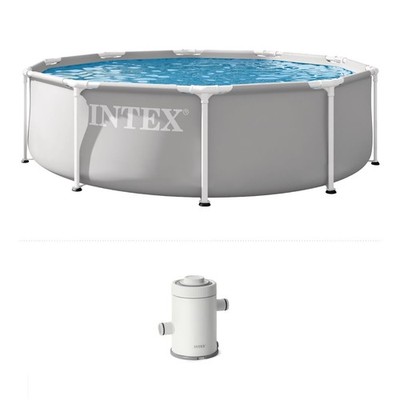Pool 10 x 30 Prism Frame Above Ground Swimming Set Filter Pump INTEX 26701EP