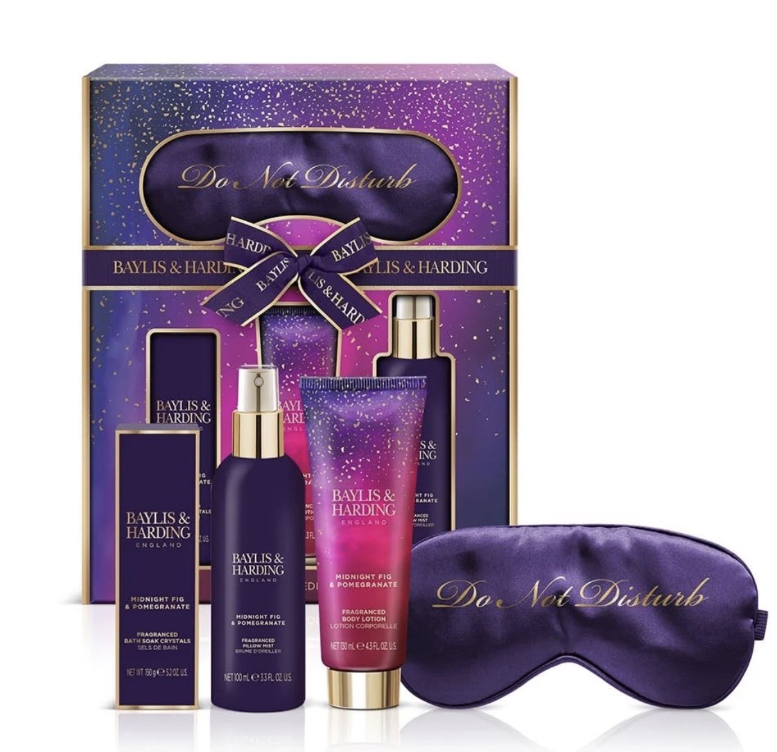 Baylis &  Harding Midnight Fig & Pomegranate Luxury Beauty Sleep Gift Set