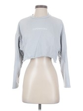 Topshop Women Gray Sweatshirt 0