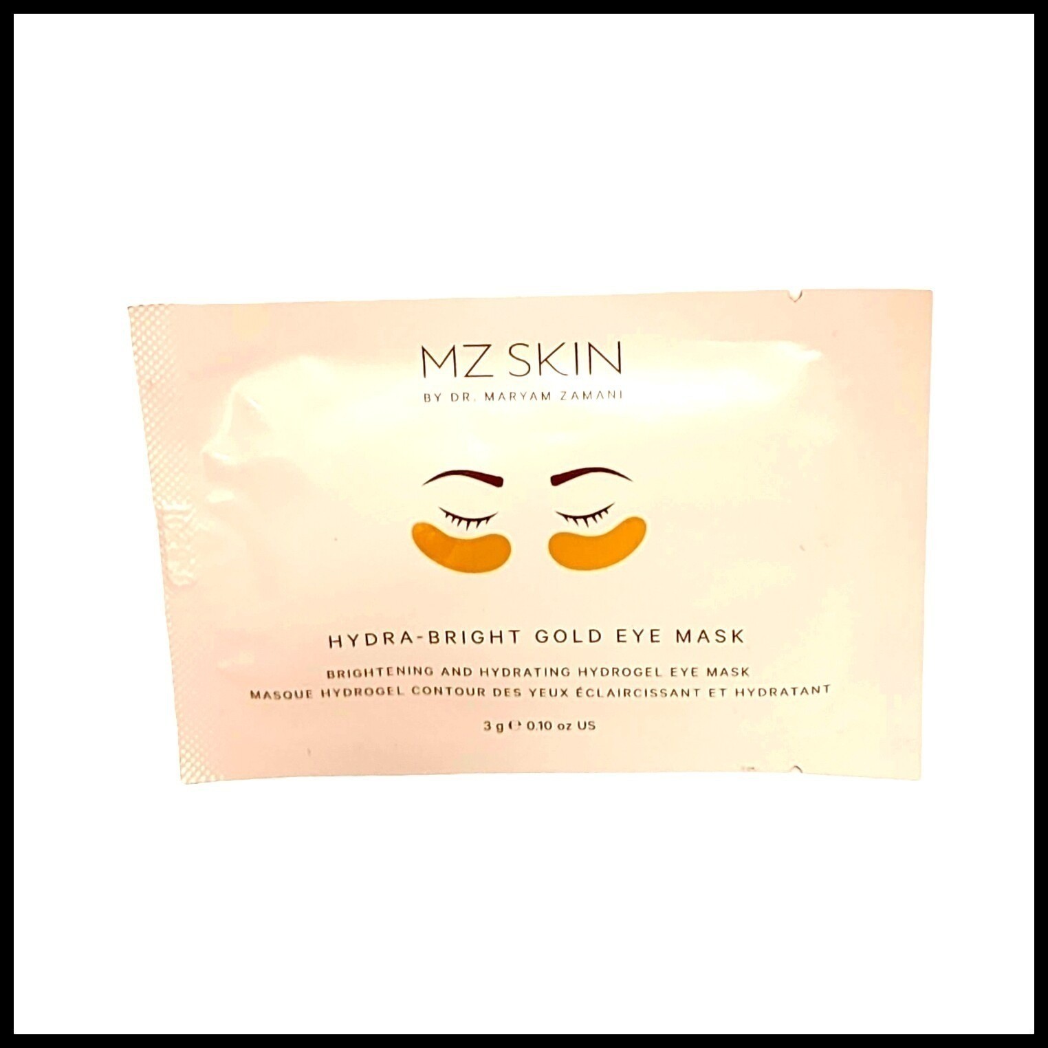 2 x MZ SKIN Hydra-Bright Gold Eye Masks Brightening - Hydrating Single Pair Mask 2490₽
