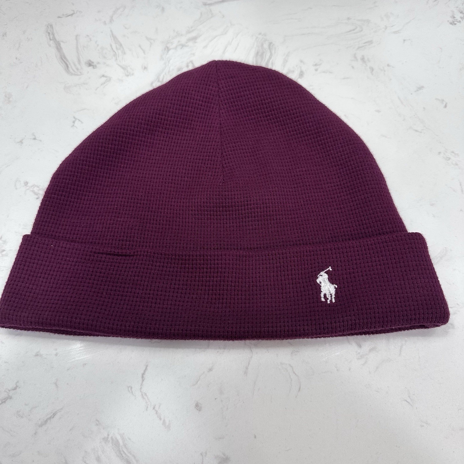 PONY Cappello berretto Polo Ralph Lauren cotone marrone us intime ottimeioni con conngia frangi