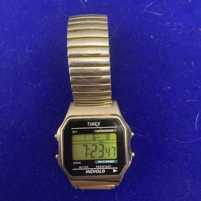 TIMEX INDIGLO 739 K8, Flex Band, Preowned, Vintage, New Battery
