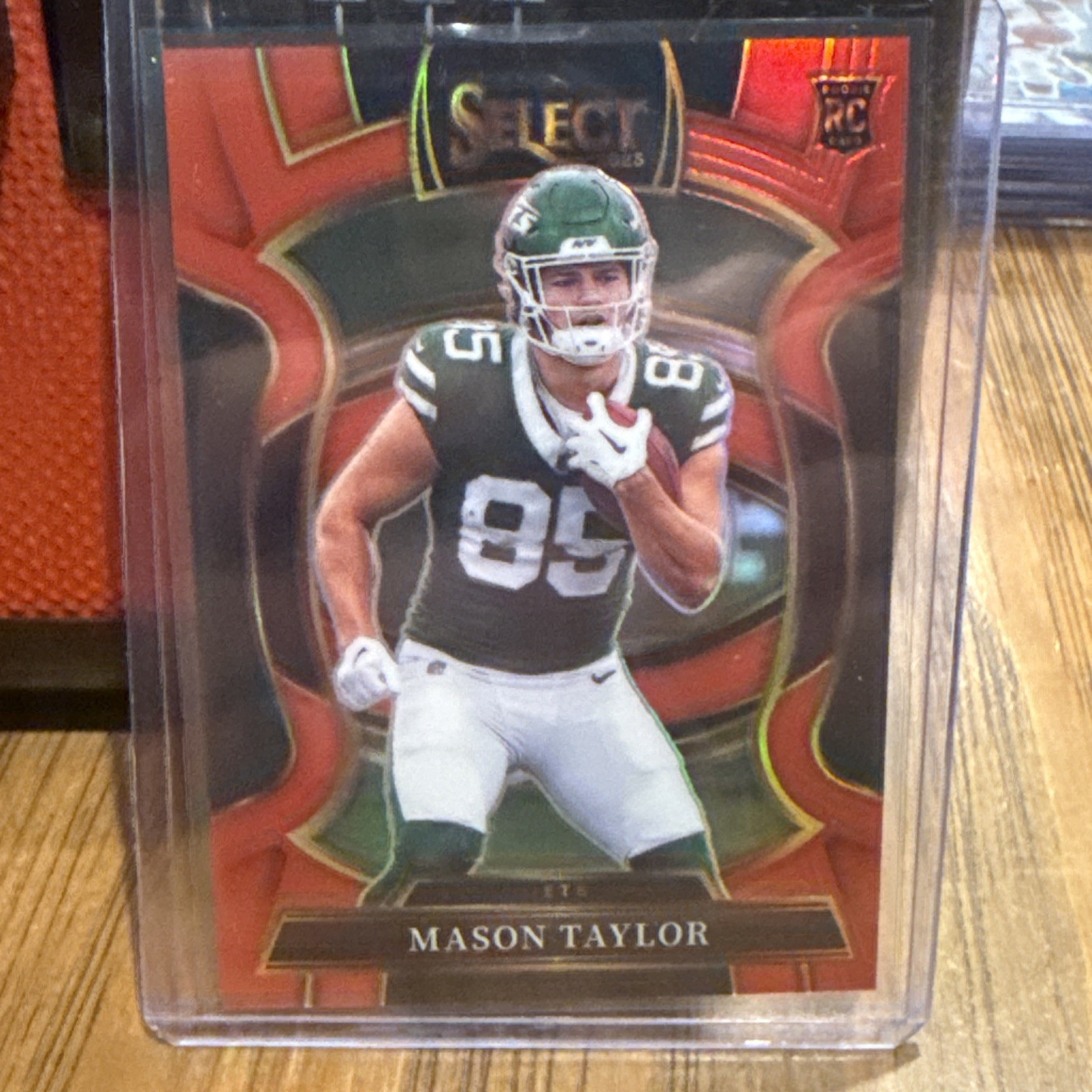 2025 Panini Select Concourse Red Prizm #76 Mason Taylor /99 (RC) Jets YT92