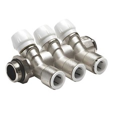 Speedfit 15mm x 3/4 Inch 3 Port Brass Manifold - PACK OF 2 - FREE 1 Day Delivery