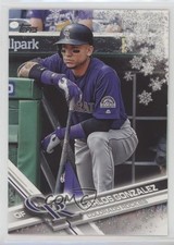 2017 Topps Holiday Wal-Mart Exclusive Metallic Snowflake Carlos Gonzalez 7l6
