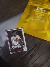 2025 Topps Series 1 Super Box Enamel Collectors Pin - Ronald Acuna Jr. - Braves 