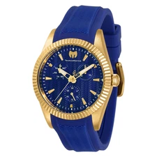 TechnoMarine Women's Sea Dream 38mm Watch Blue Band Gold Tone TM-719032