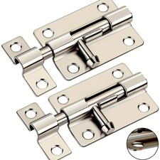 KING-LINK Door Security Slide Latch Lock, Heavy Duty Solid Thicken Steel,3 in...
