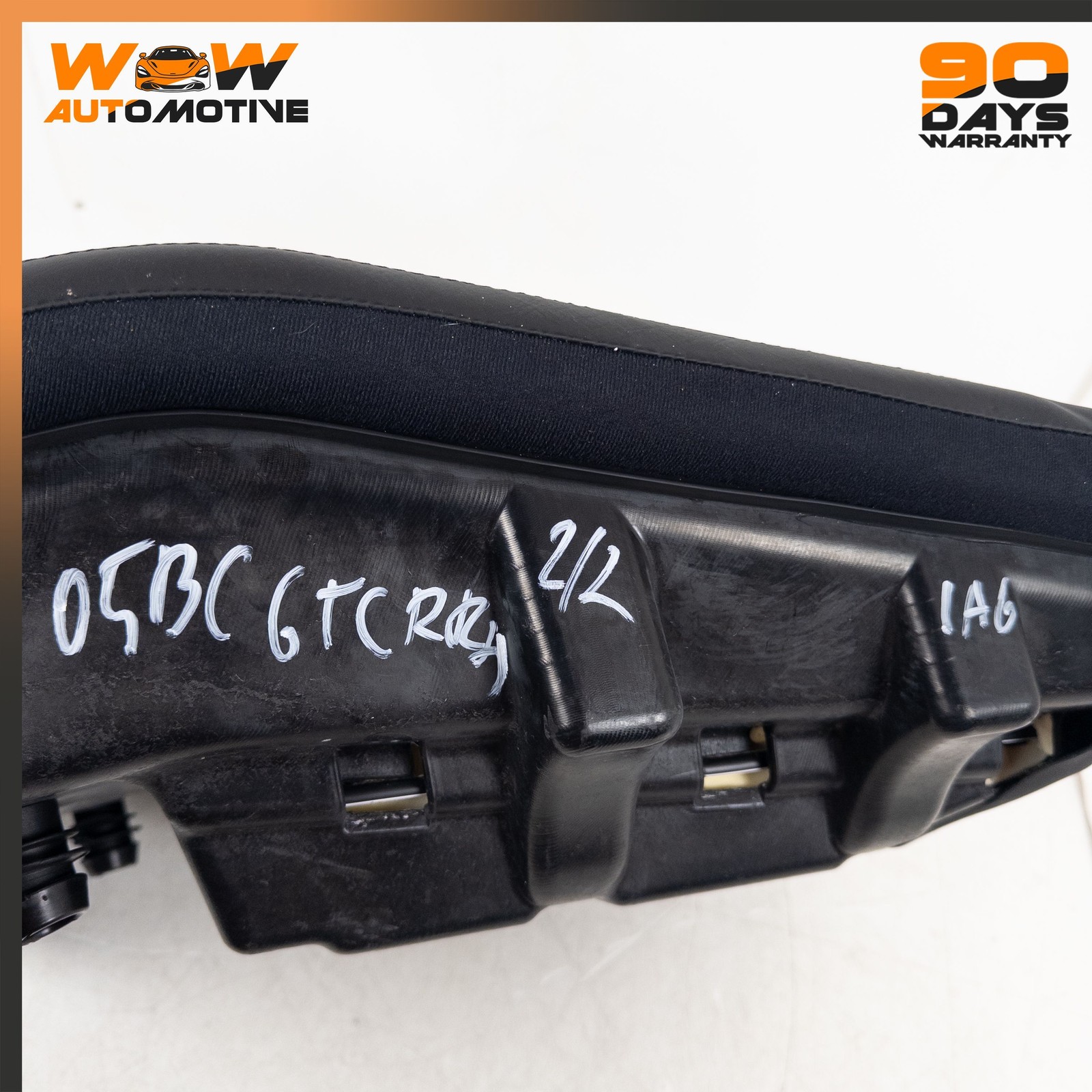 04-10 BENTLEY CONTINENTAL GT REAR RIGHT LOWER UPPER SEAT CUSHION BLACK SET OEM