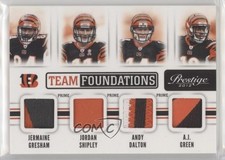 2012 Playoff Prestige Prime 12/49 Andy Dalton Jermaine Gresham AJ Green #2 u0h