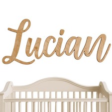 Custom Nursery Name Sign - Personalized 3D Wooden Wall Art for Kids Bedroom