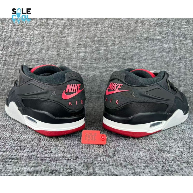 Nike Air Jordan 4 RM Black Gray Red Men's Basketball Shoes FQ7939