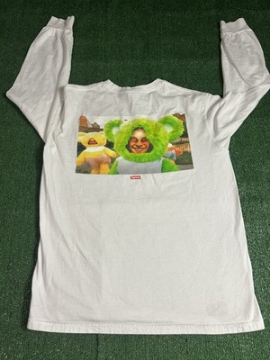 Supreme Aphex Donkey Rhubarb Long Sleeve L/S Tee SS25 White Sz