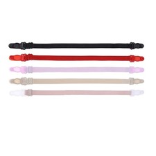 5pcs Women Elastic Band Non-Slip Adjustable Bra Straps Holder with Clip