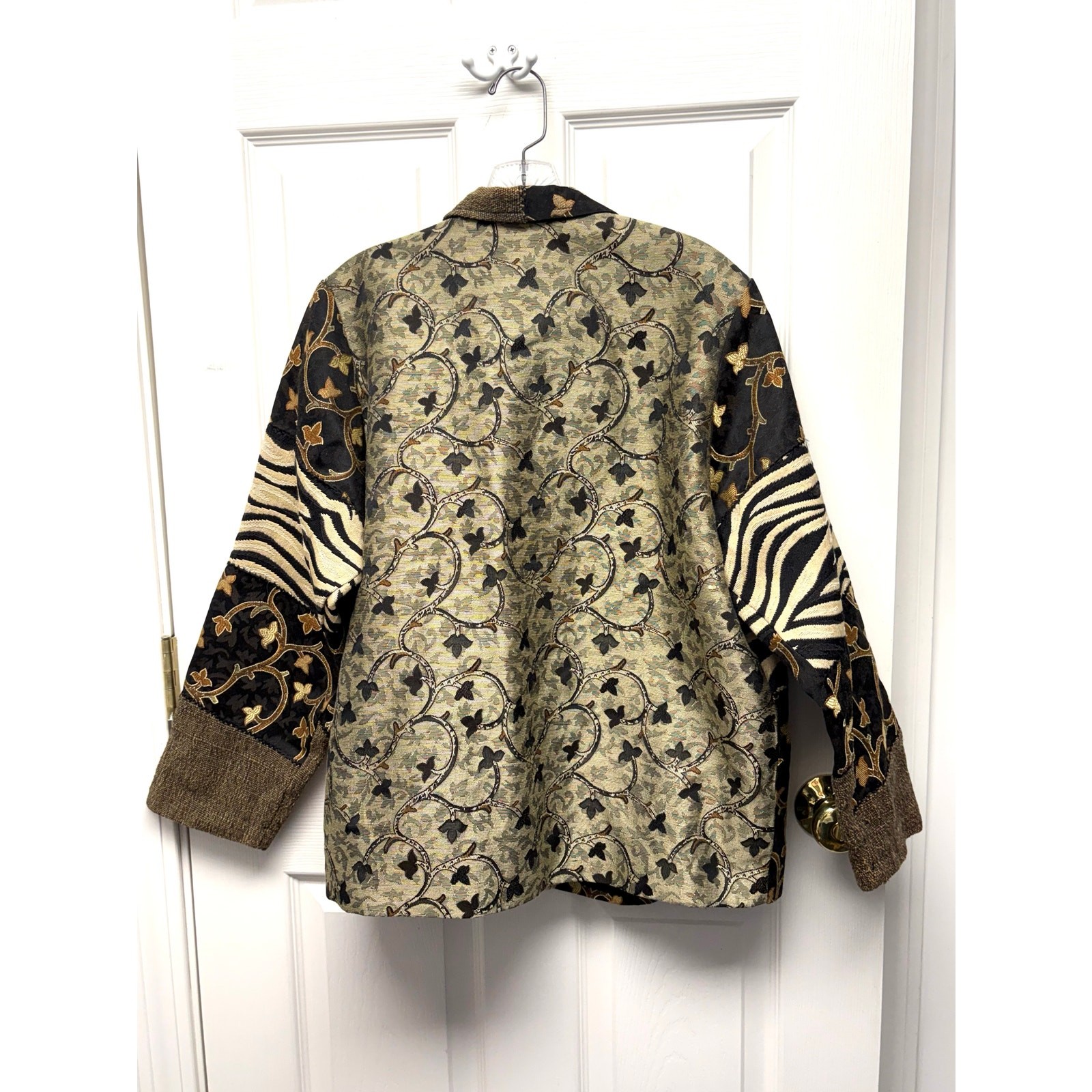 Quizz Petite Patchwork Tapestry Jacket PL Zebra A… - image 2