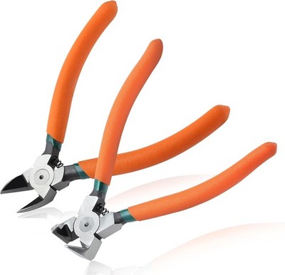 Diagonal Pliers for Flush Cut Plastics, 45°& 90°Angled Wire Cutter | Precision W