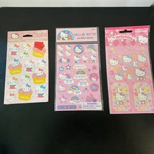 Lot Of 3 Hello Kitty Stickers Sheets Brand New Sealed   