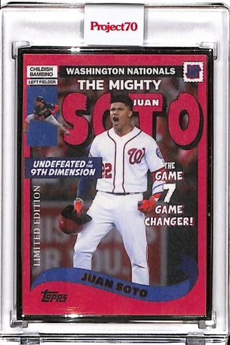 2021 TOPPS PROJECT 70 #226 JUAN SOTO BY UNDEFEATED P70 AP SILVER FRAME 02/51
