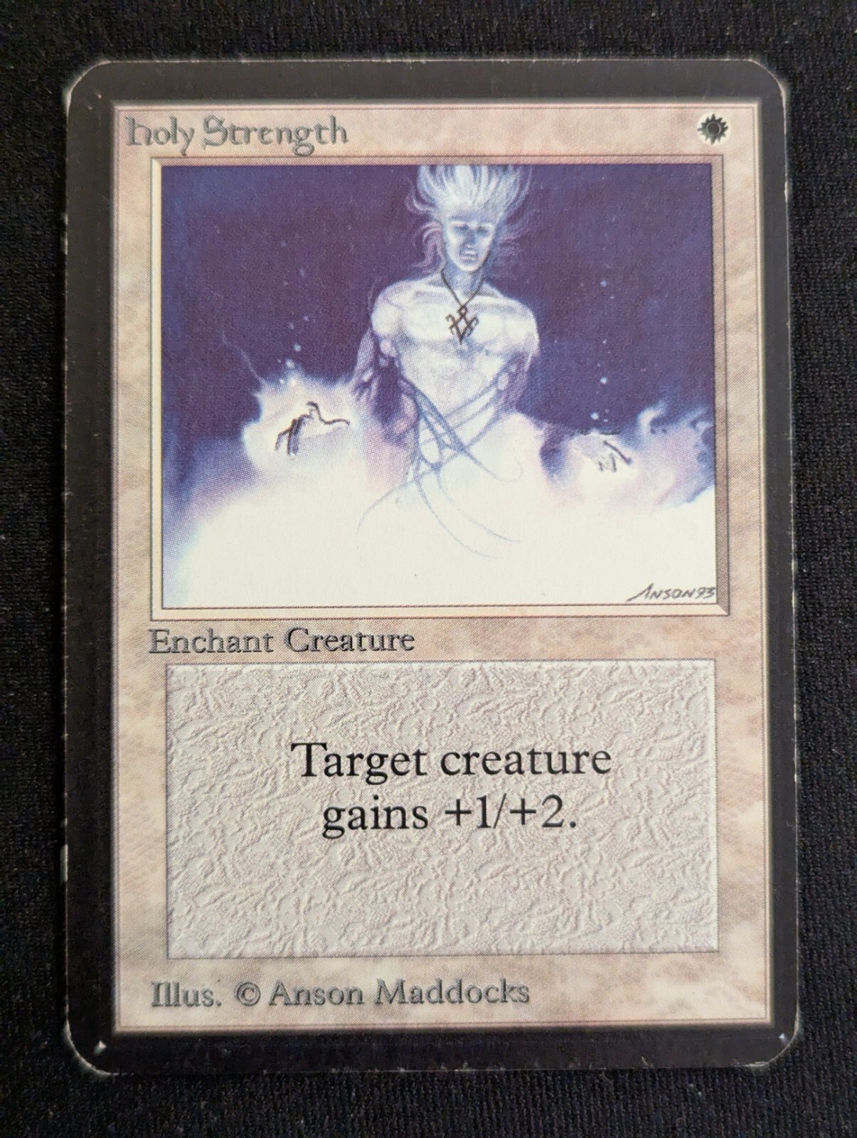 Holy Strength - Alpha - LP - MTG - Magic The Gathering - White - Enchant