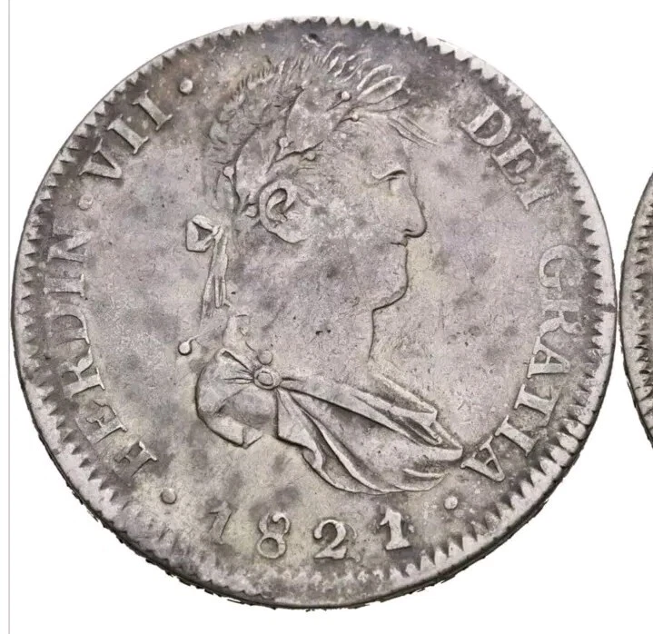 9544 1821年メキシコ8レアル 9544 1821年メキシコ8レアル