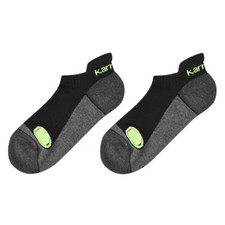 Image of MENS KARRIMOR 2 PACK RUNNING PADDED TRAINING ANKLE SOCKS BLACK FLUO 7-11