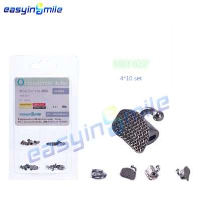 40PCS Dental Buccal Tube Orthodontic Braces Molar Roth/MBT 022 Non-convertible