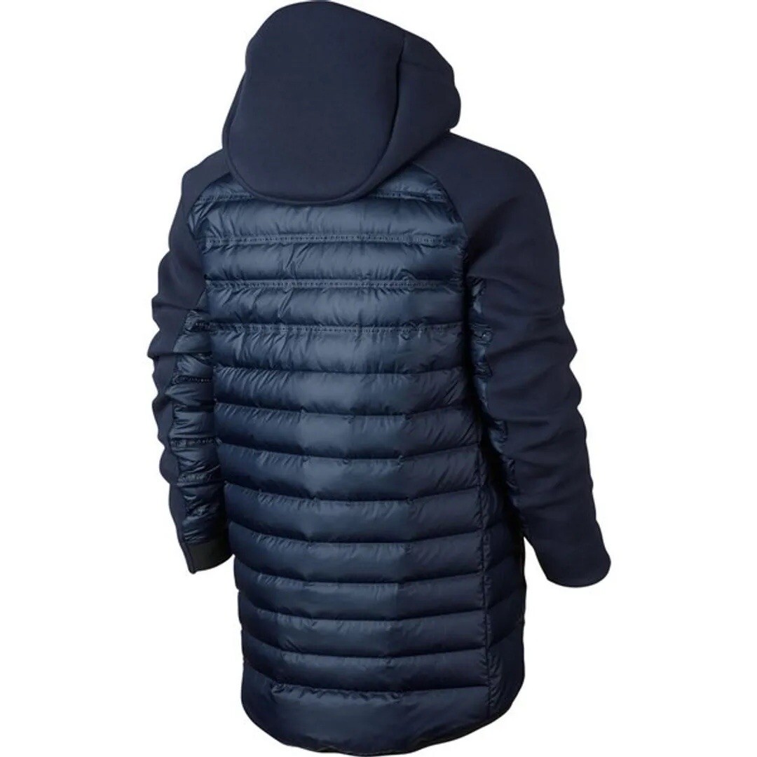 Nike NSW Tech Fleece AeroLoft Down Jacket Parka Navy Blue 806838
