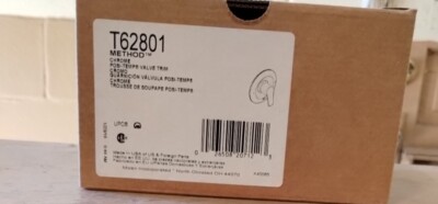 MOEN T62801 METHOD Chrome POSI-TEMP Valve Trim