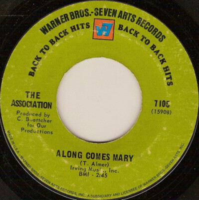Along Comes Mary Cherish Single Record Vinyl 45 RPM Association | eBay