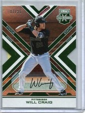 Will Craig 2016 Panini Elite Extra Edition Green Autograph #07/25