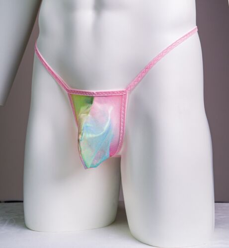 4PCS Sexy Mens T-Back G-string Thong Bikini Underwear Mesh&Spandex Thongs USA